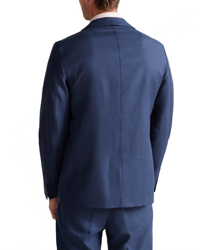 Blazer Ted Baker Slim Fit Linen Bleu Marine Homme | QPB-33939585